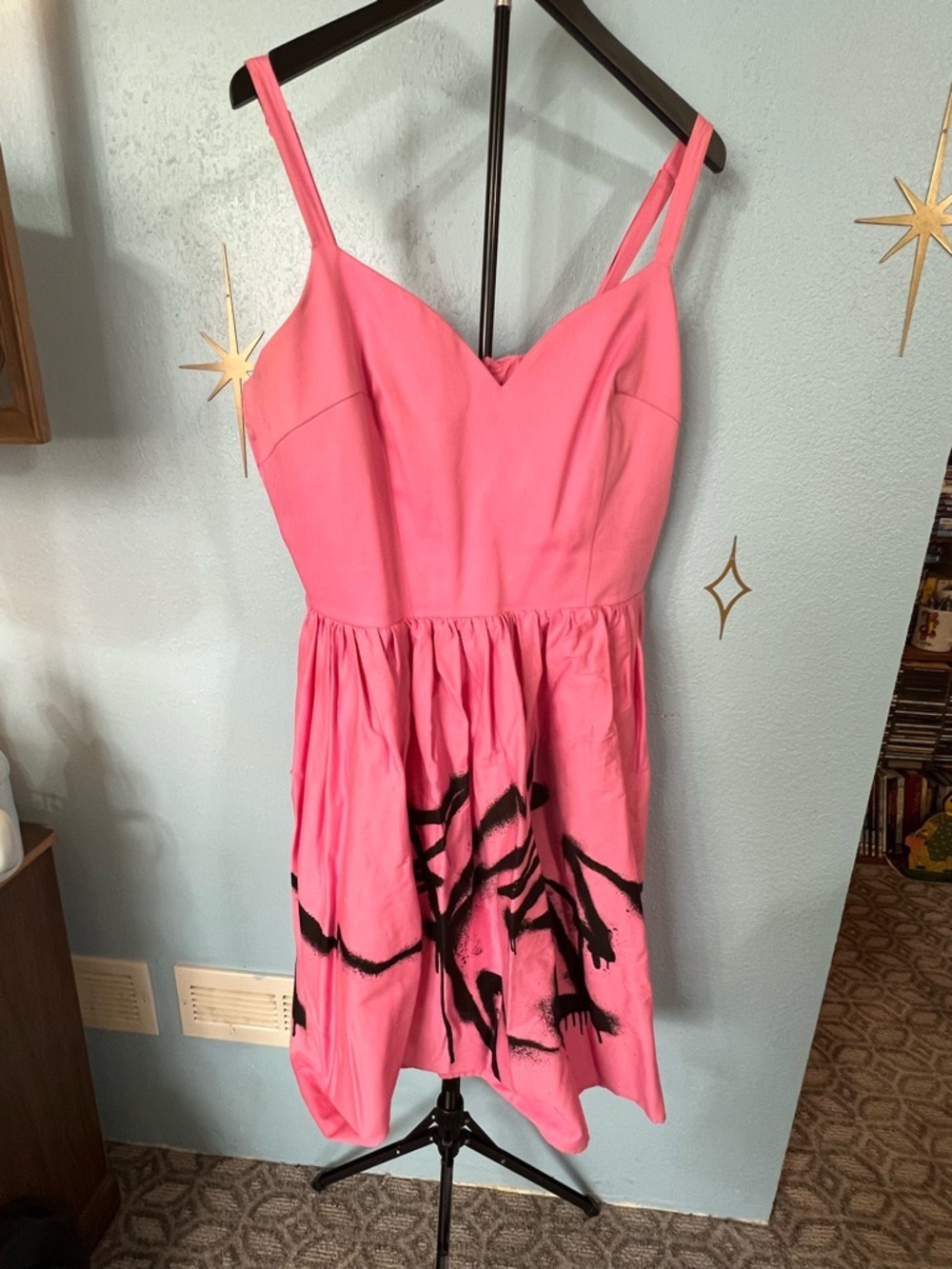 Vixen by Micheline Pitt Pink Graffiti Dress